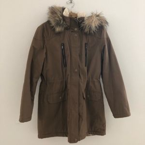 Forever 21 Faux Fur Brown Parka